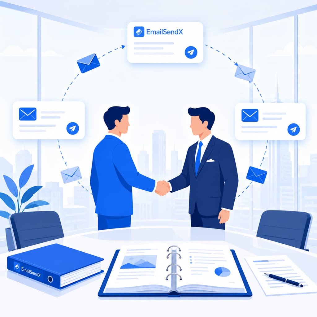Automated B2B proposal follow-up email loop reaching a business decision-maker