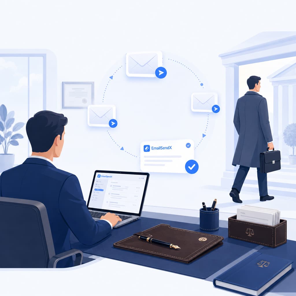 Automated client follow-up email loop for a professional services firm